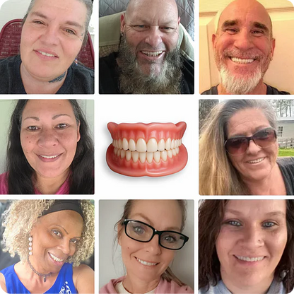 🦷Ends Today: 70% OFF! ROSOPLTM Custom-Fit Full Functional DenturesMake you more confident