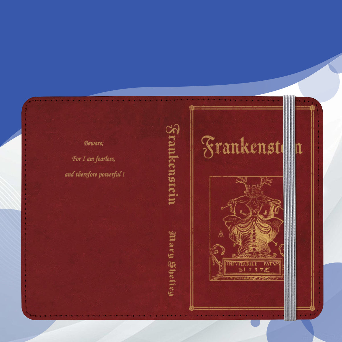 Book Cover Leather Passport Holder