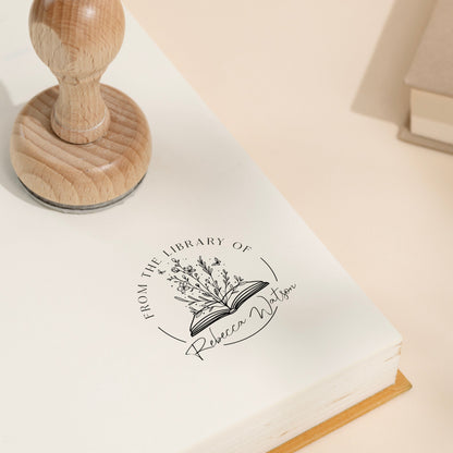 Personalized Book Embosser | Rubber Stamp, Self Inking Stamp or Embosser | Monoalphabetic Style