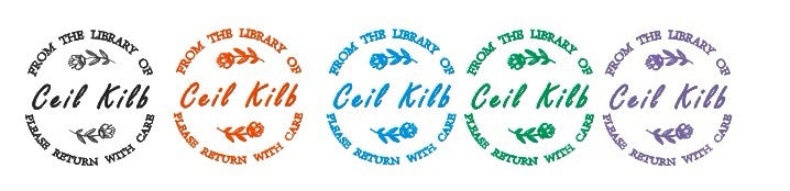 Custom Personalized Book Stamp, Library of Stamp