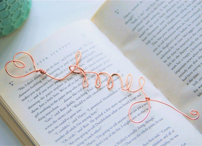 Personalized Wire Name Bookmark