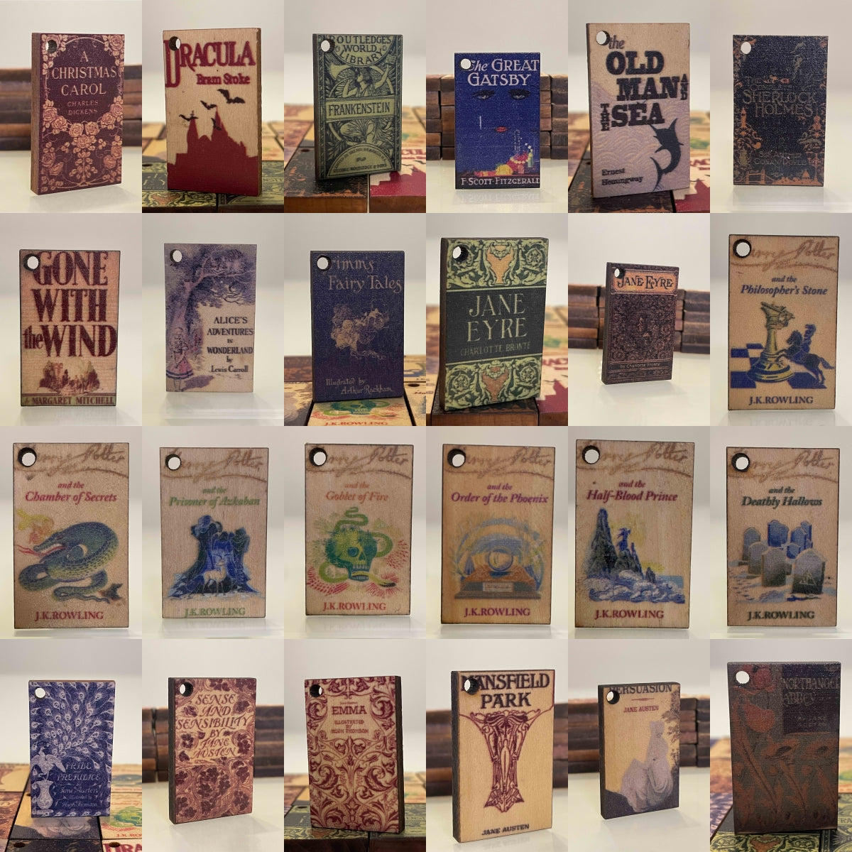 Miniature Book Christmas Ornaments