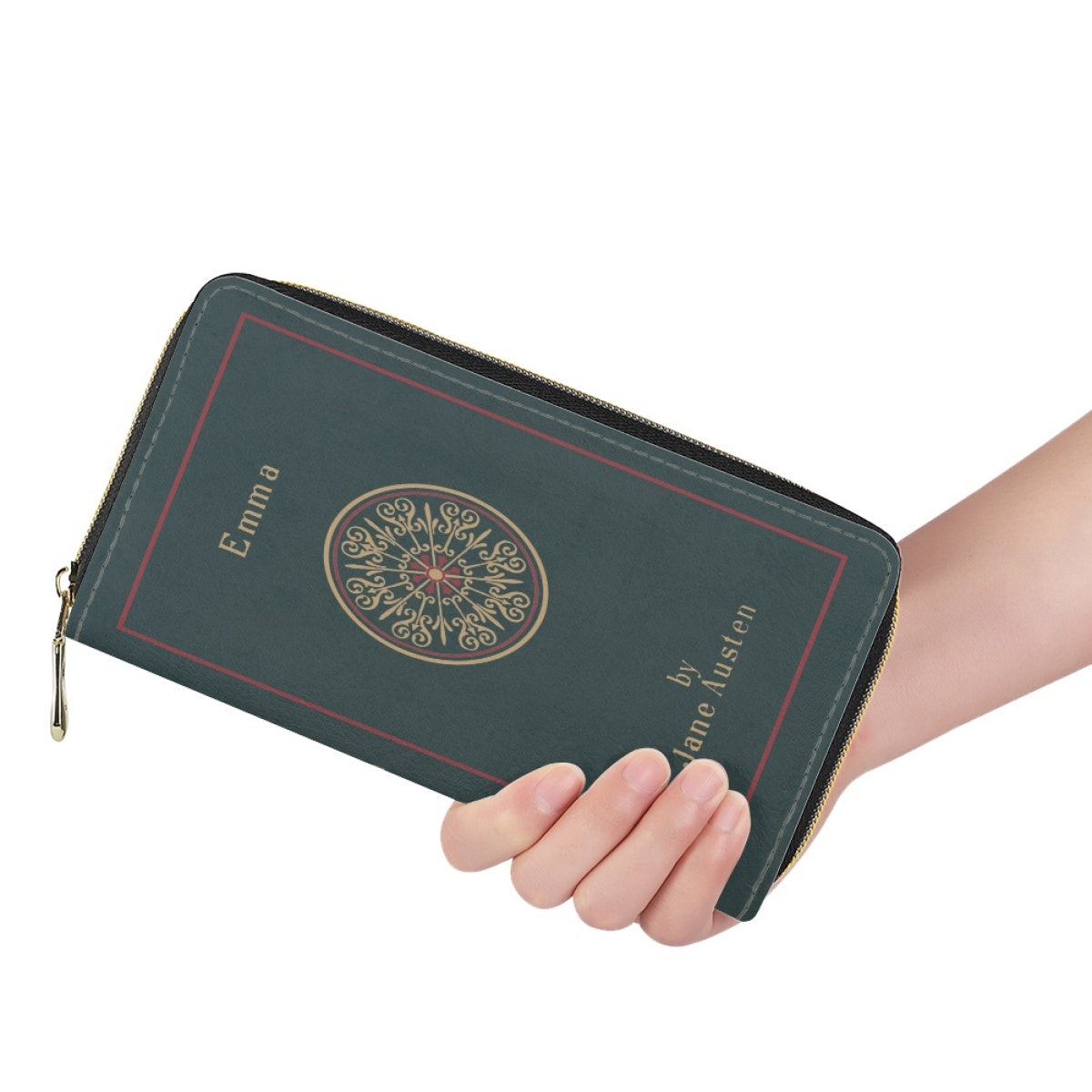 Book Wallets , Book Clutch, Book Lover Gift, Best Holiday Gifts, Purple Purse Bag, Charlotte Bronte, Zip Around Wallet