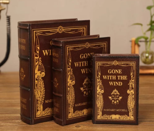 Retro Prop Books Desktop Storage Box Decoration