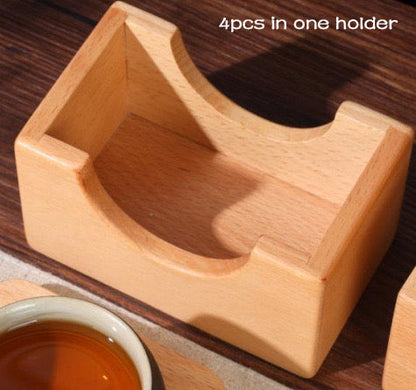 Reclaimed Wood Book Coaster Set