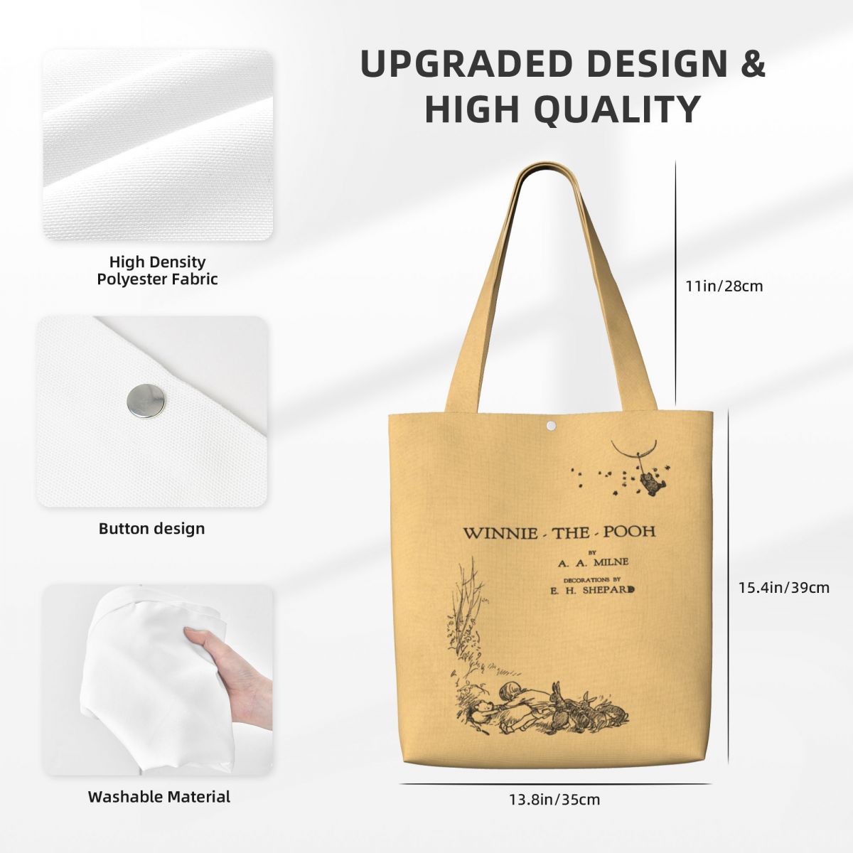 Book Canvas Bag, Full Color Printing, Book Lover Gift, Best Holiday Gifts, Various Book Covers, Practical and lightweight