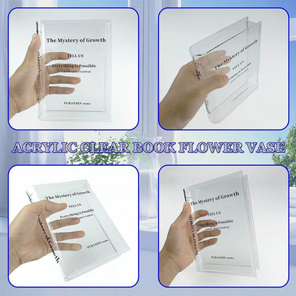 Acrylic Book Shaped Vase