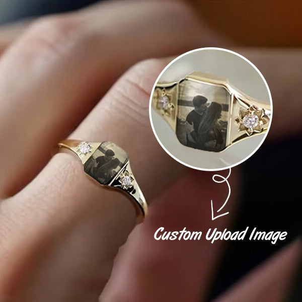 Custom Personalized Photo Rings