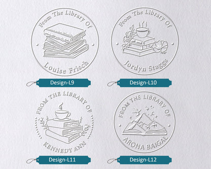 Book Embosser/Wood Stamp/Self-Inking Stamp Personalized - Comprehensive Pattern Collection Part B