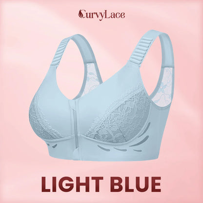 CurvyLace - Powerful Lifting & Shaping Front Zipper Bra