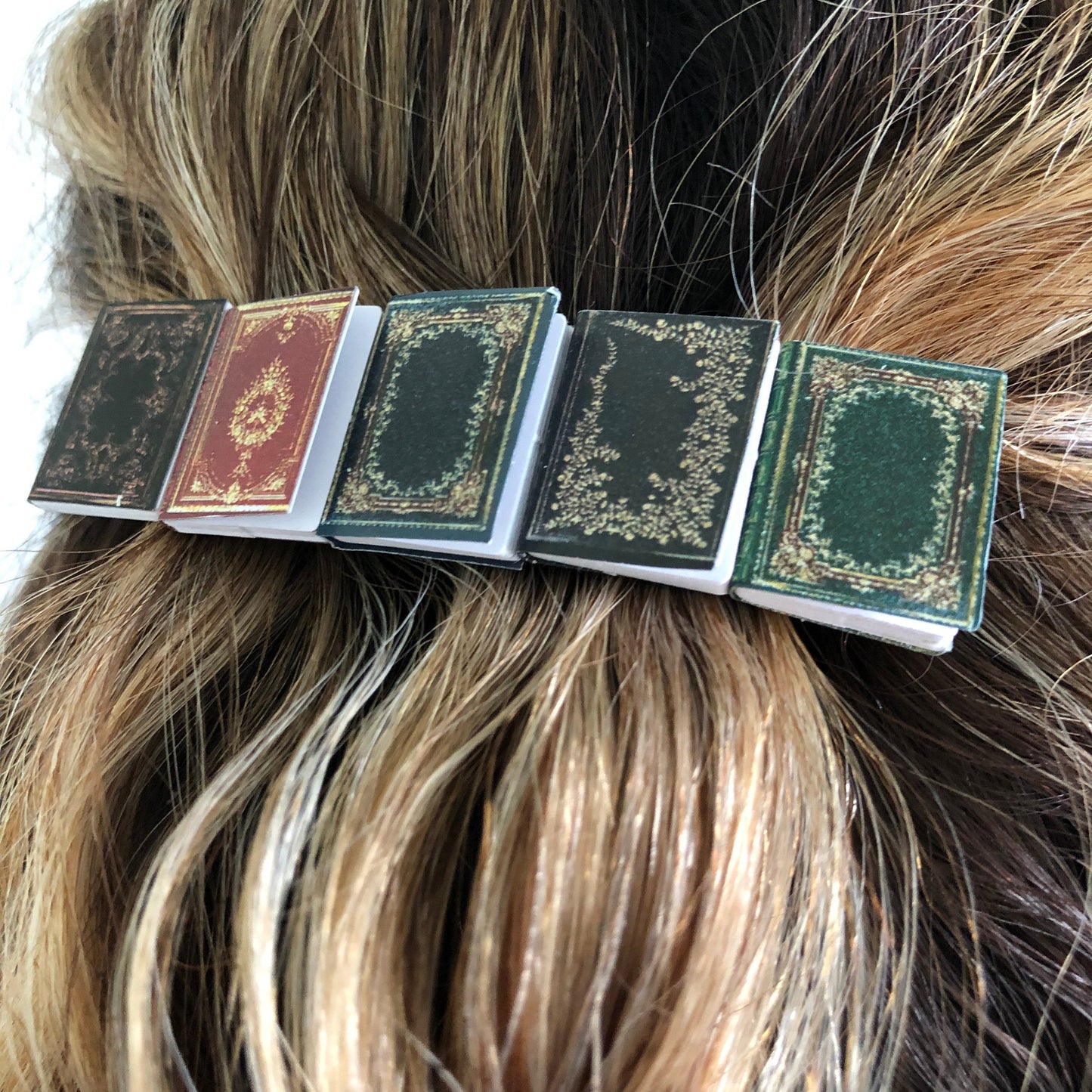 Miniature Book Hair Clip
