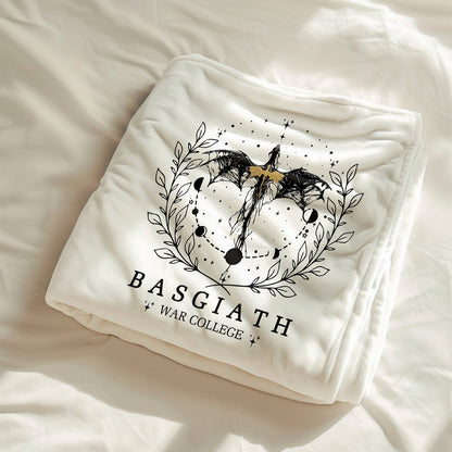 Basgiath War College Blanket, Spicy Romance Bookish Gift, Fourth Wing Dragon Rider Reading Throw, Iron Flame, ACOMAF, Xaden, Book Lover Idea