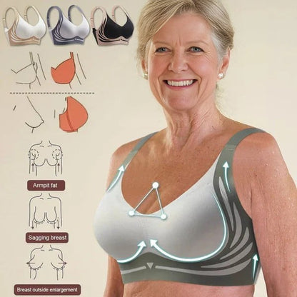 🔥🎁Super gather bra | Wireless Push-up Bra👍No more sagging breasts