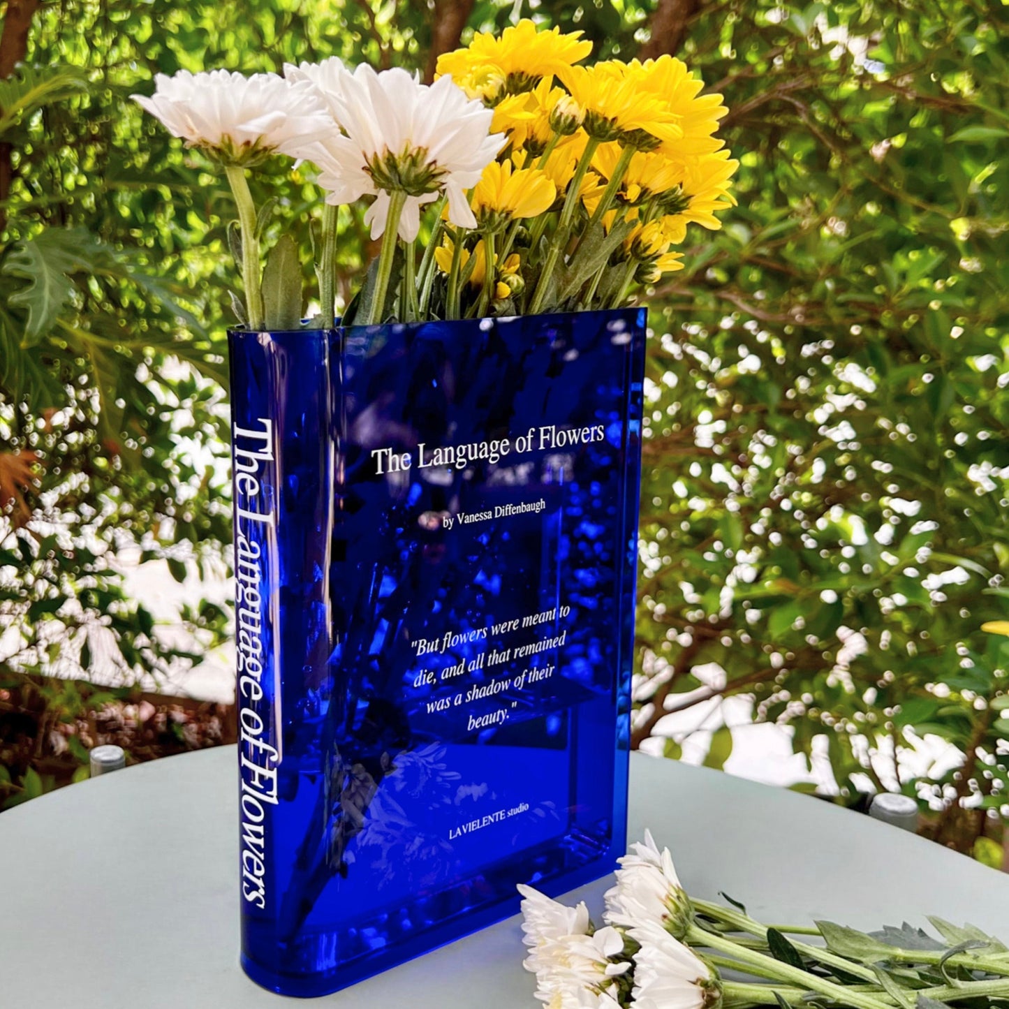 Acrylic Book Shaped Vase