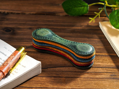 Personalized Leather Magnetic Bookmark