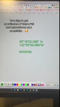 Coordinates Embroidered Sweatshirt, Custom Location Coordinates Embroidered Sweatshirt, Embroidered GPS Coordinates, Gift For Couples(BUY 2 FREE SHIPPING💪)