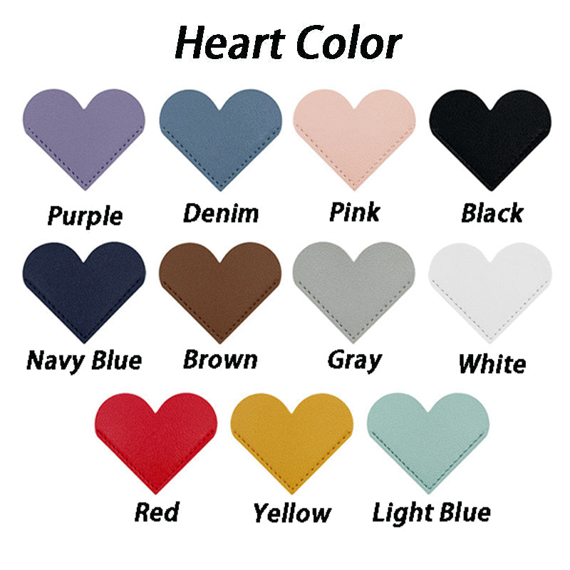 Bible Quote Leather Heart Page Corner Bookmark