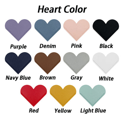 Bible Quote Leather Heart Page Corner Bookmark