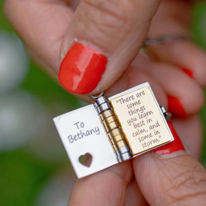 Custom Book Necklace