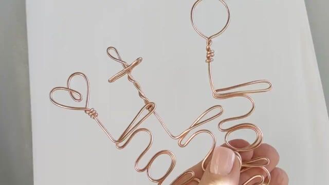 Personalized Wire Name Bookmark