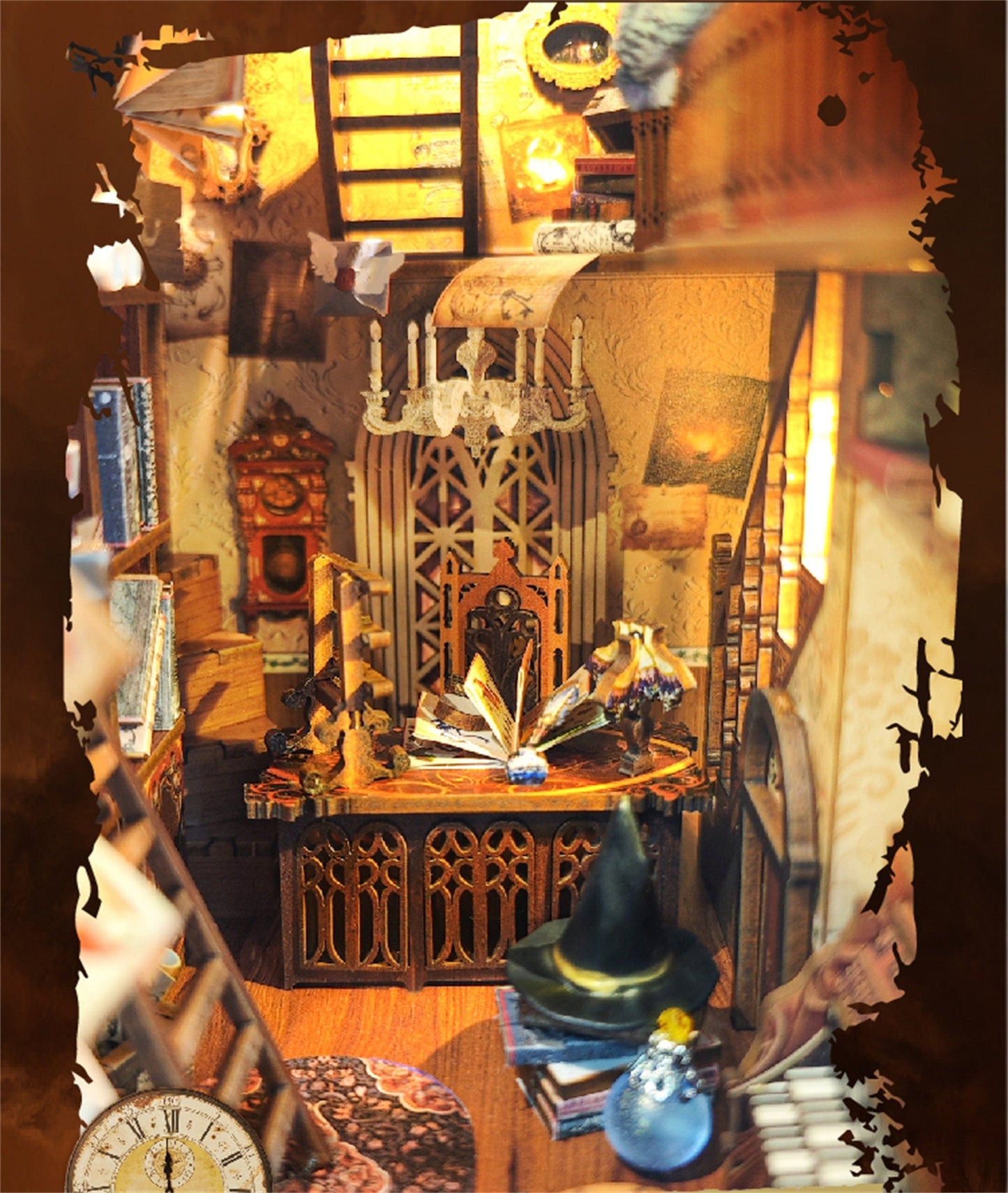 DIY Wizarding World Booknook(Free shipping)