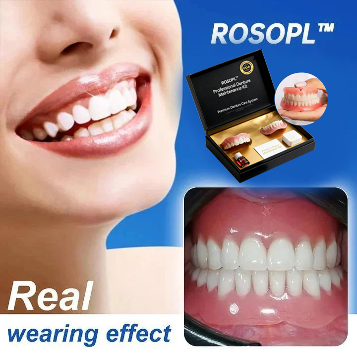 🦷Ends Today: 70% OFF! ROSOPLTM Custom-Fit Full Functional DenturesMake you more confident