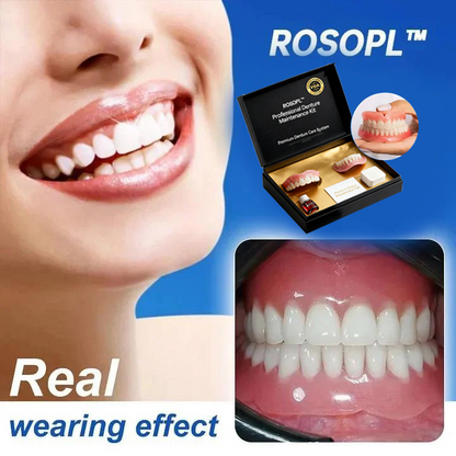 🦷Ends Today: 70% OFF! ROSOPLTM Custom-Fit Full Functional DenturesMake you more confident