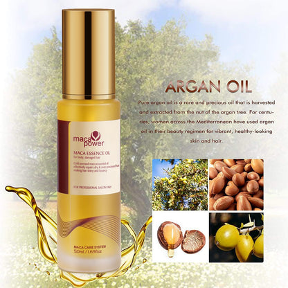 🔥Hot Sale Collagen Hair Treatment Deep Repair Conditioning All Hair Types 16.90 oz 500ml + Argan Oil Hair Serum for Dry Damaged Hair 50ml