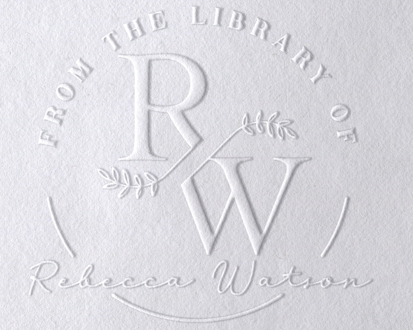 Personalized Book Embosser | Stamp | Self Inking Stamp | Double Letter Style