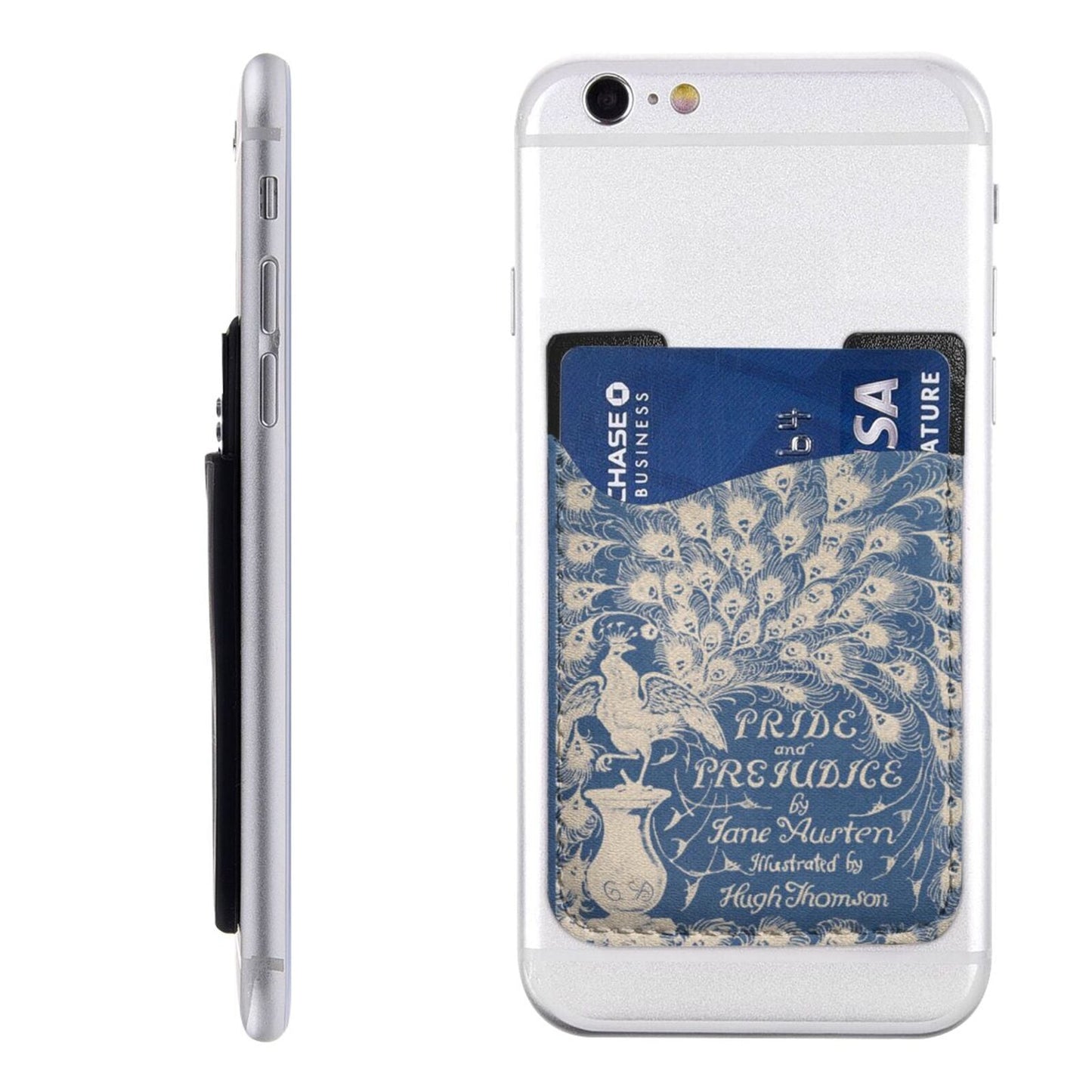 Phone Card Holder, Leather Phone Wallet Stick On, Card Holder for Back of Phone, Credit Card Holder for Phone Case