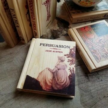 Reclaimed Wood Book Coaster Set