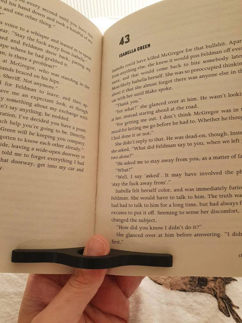 Book Page Holder for Finger/Thumb