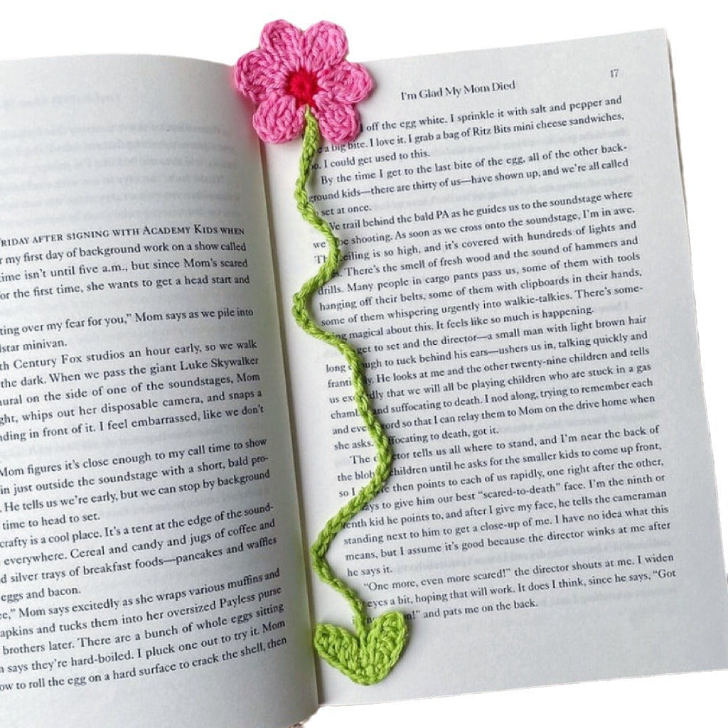 Flower Botanical Floral Bookmarks Crochet Knits Cute Handmade Bookmarks Decorations