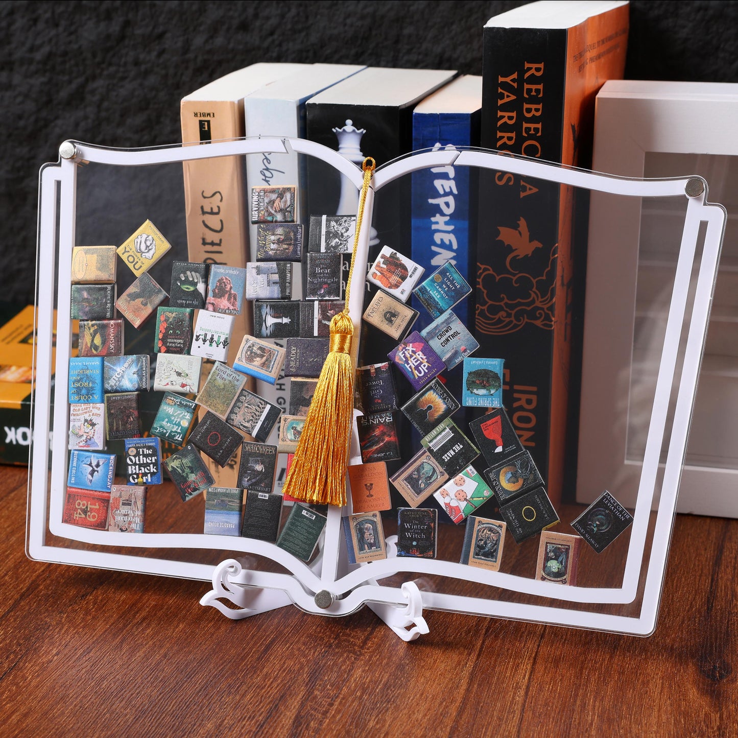 Read Digitally Never Forgotten Book- Acrylic Shadowbox Book Display Case