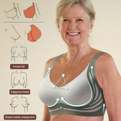 🔥🎁Super gather bra | Wireless Push-up Bra👍No more sagging breasts