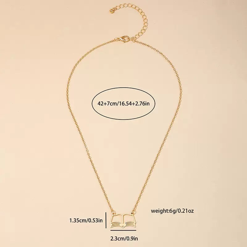Book Necklace, Book Jewelry, VALENTINES GIFT, Ready to Ship Gift, Book Lover