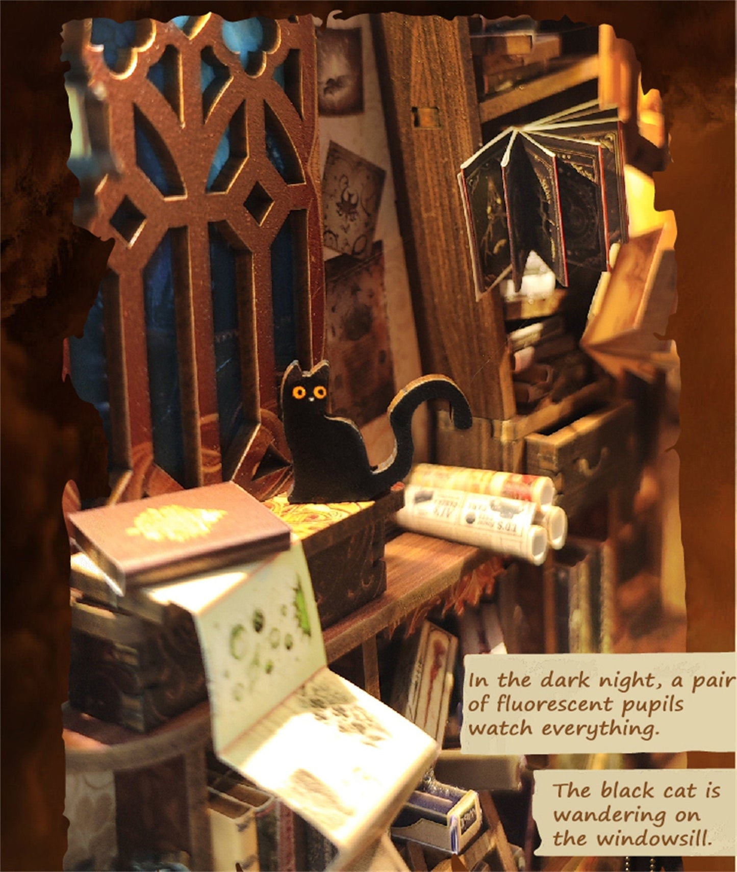 DIY Wizarding World Booknook(Free shipping)