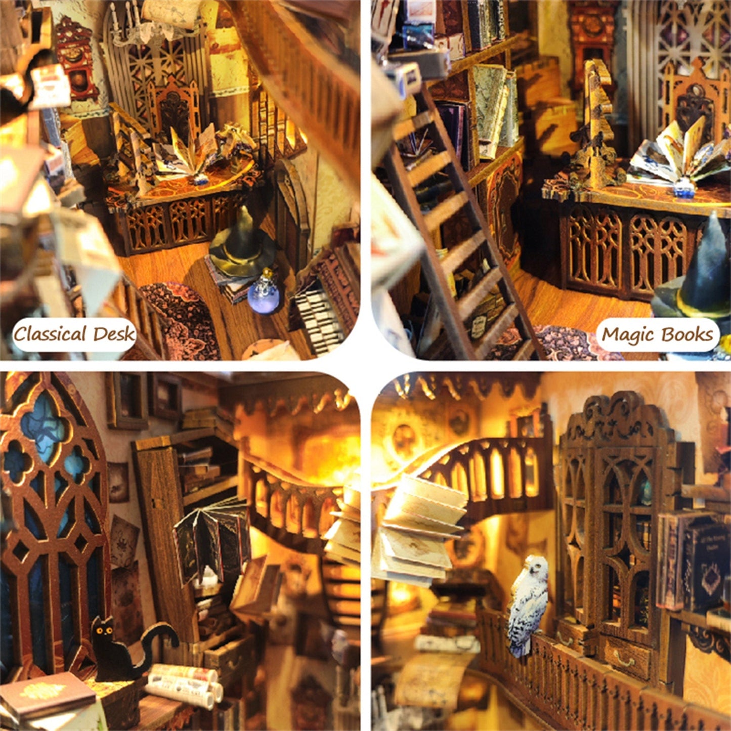 DIY Wizarding World Booknook(Free shipping)