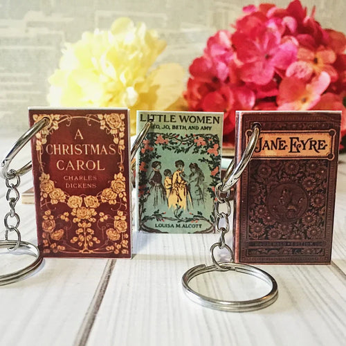 Mini Book Keychain