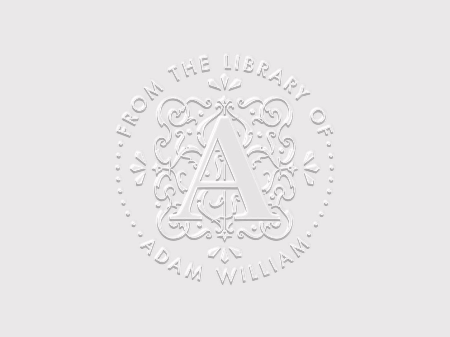 Personalized Book Embosser | Stamp | Self Inking Stamp | Monoalphabetic Style