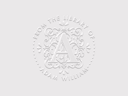 Personalized Book Embosser | Stamp | Self Inking Stamp | Monoalphabetic Style