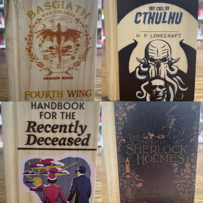 Reclaimed Wood Book Coaster Set