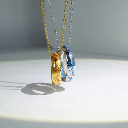 Elvish Rings Glow in the Dark, 1:1 Replica, Magical Halloween gift for couples, for boyfriend or just for yourself(set of 2 free ship)