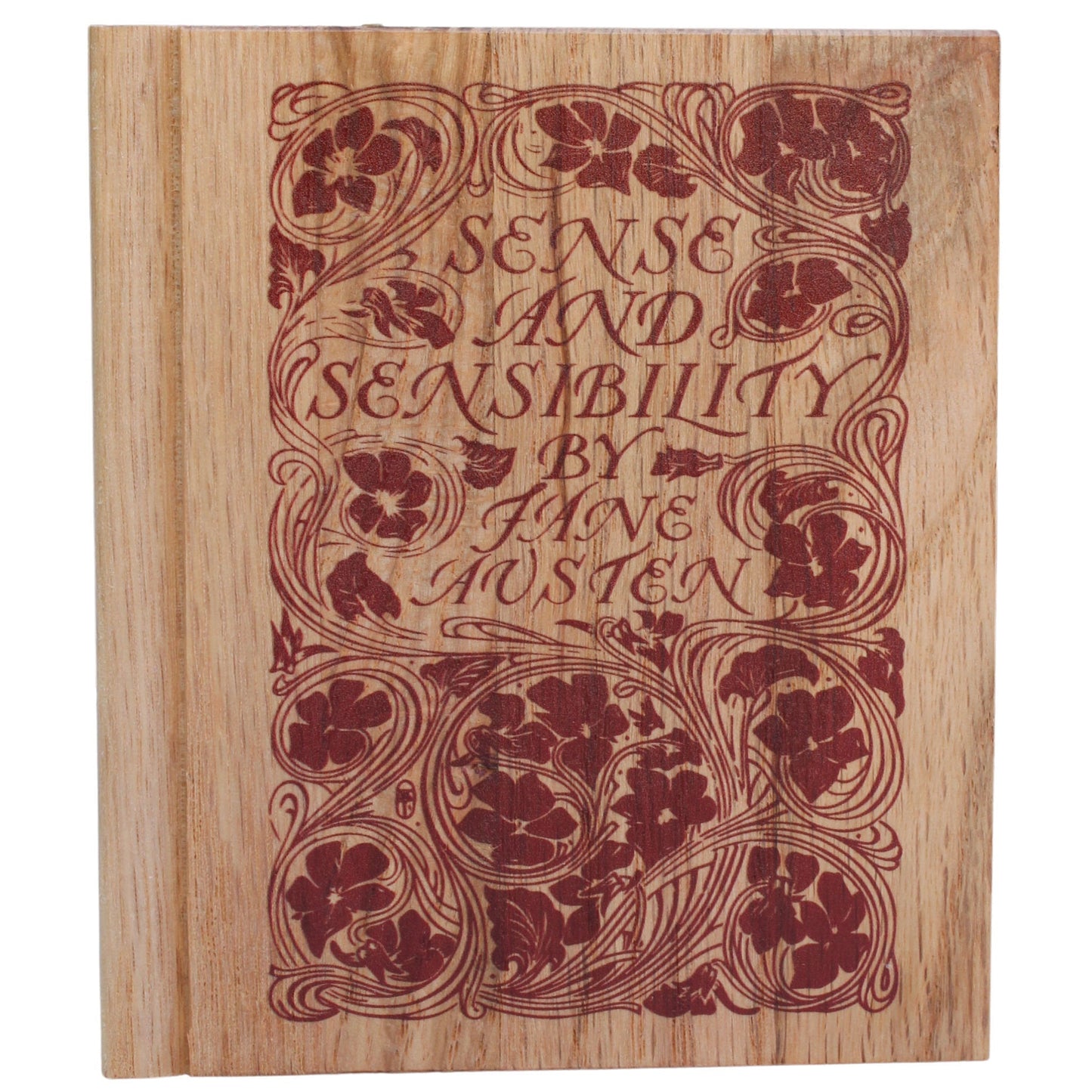 Jane Austen Reclaimed Wood Book Coaster Set(1 set of 6)