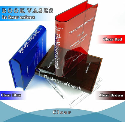 Acrylic Book Shaped Vase
