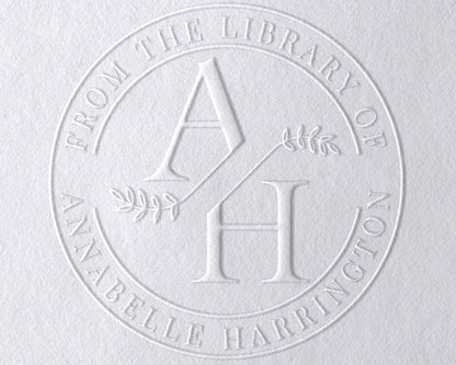 Personalized Book Embosser | Stamp | Self Inking Stamp | Double Letter Style