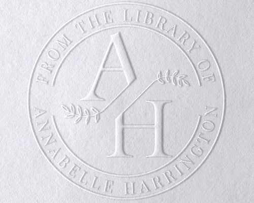Personalized Book Embosser | Stamp | Self Inking Stamp | Double Letter Style