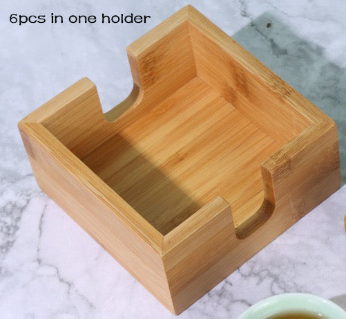 Jane Austen Reclaimed Wood Book Coaster Set(1 set of 6)