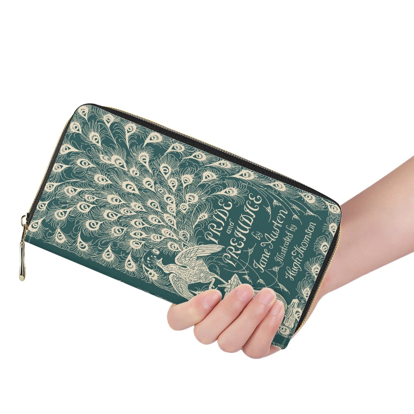 Book Wallets , Book Clutch, Book Lover Gift, Best Holiday Gifts, Purple Purse Bag, Charlotte Bronte, Zip Around Wallet