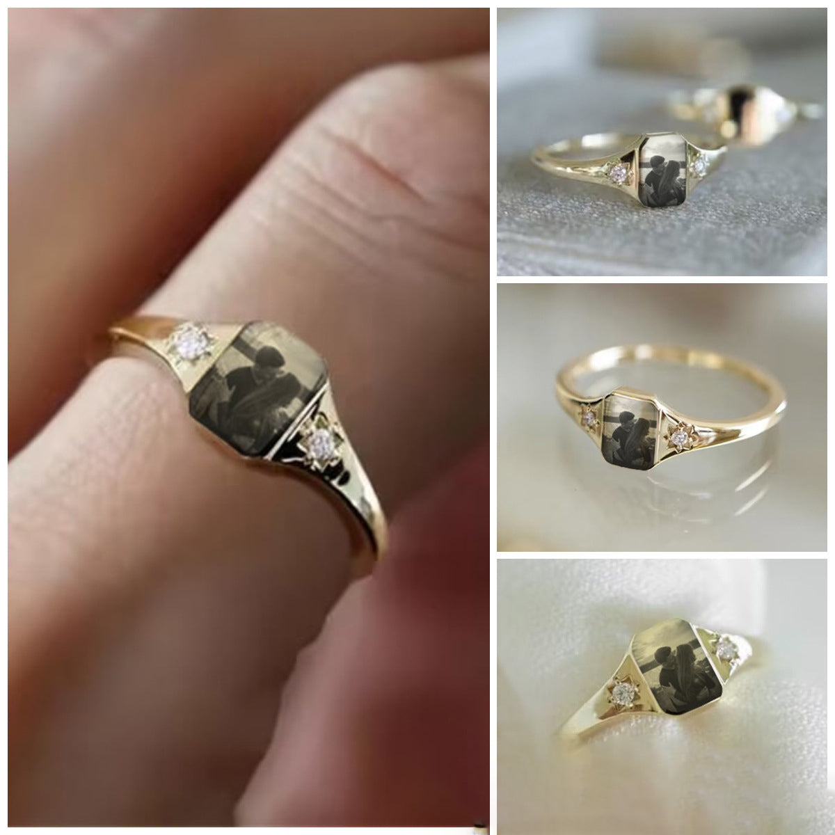 Custom Personalized Photo Rings